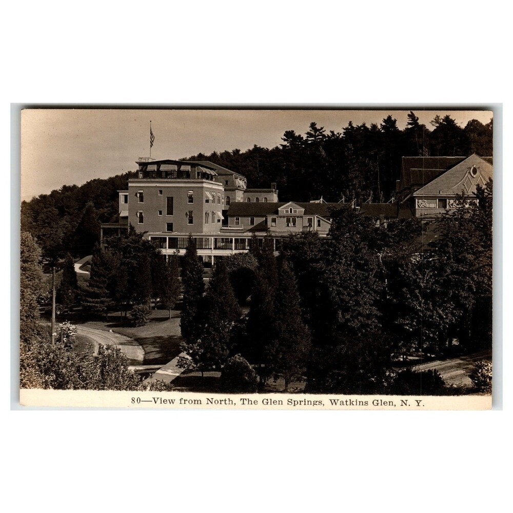 Vintage Glen Springs Watkins Glen NY RPPC Postcard The Elite Series